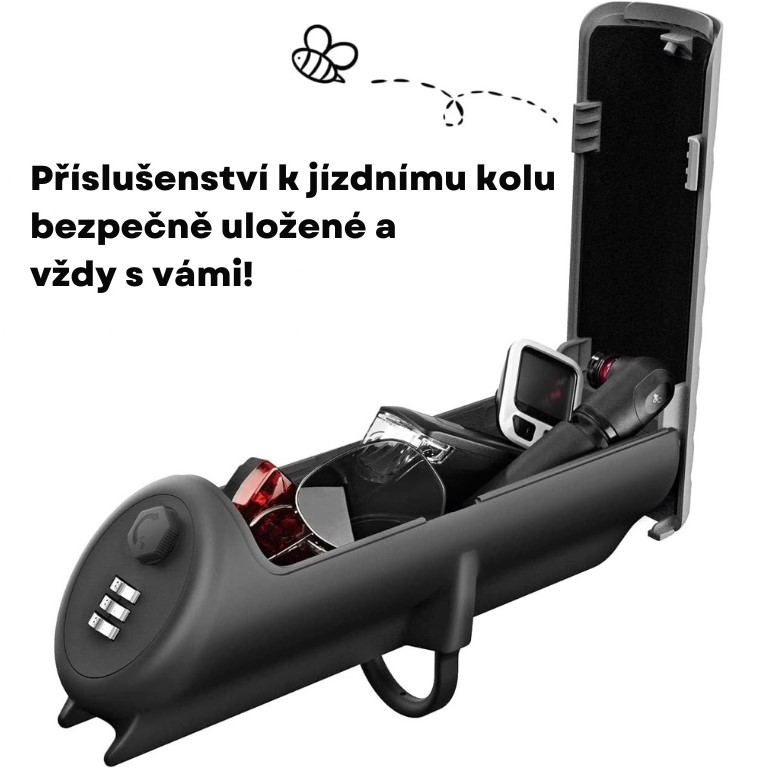 BeeMyBox Uzamykatelná cyklistická brašna na rám jízdního kola Basic 02107 2